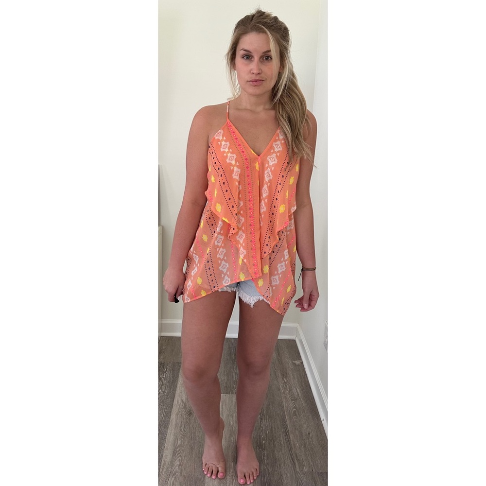 Boutique Low Back Neon Tank